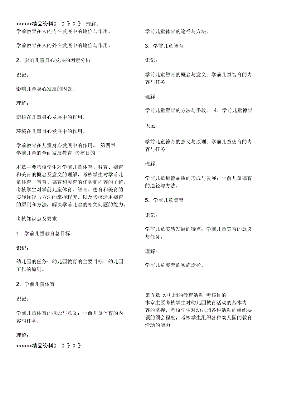 学前教育学复习资料培训资料_第2页
