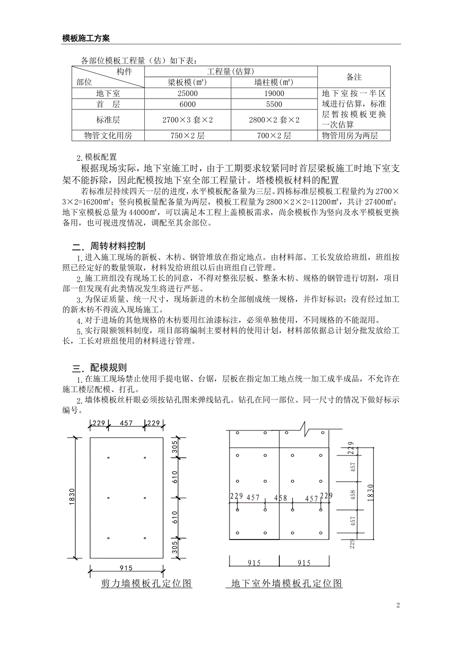 保利中汇花园一期模板施工方案_第3页