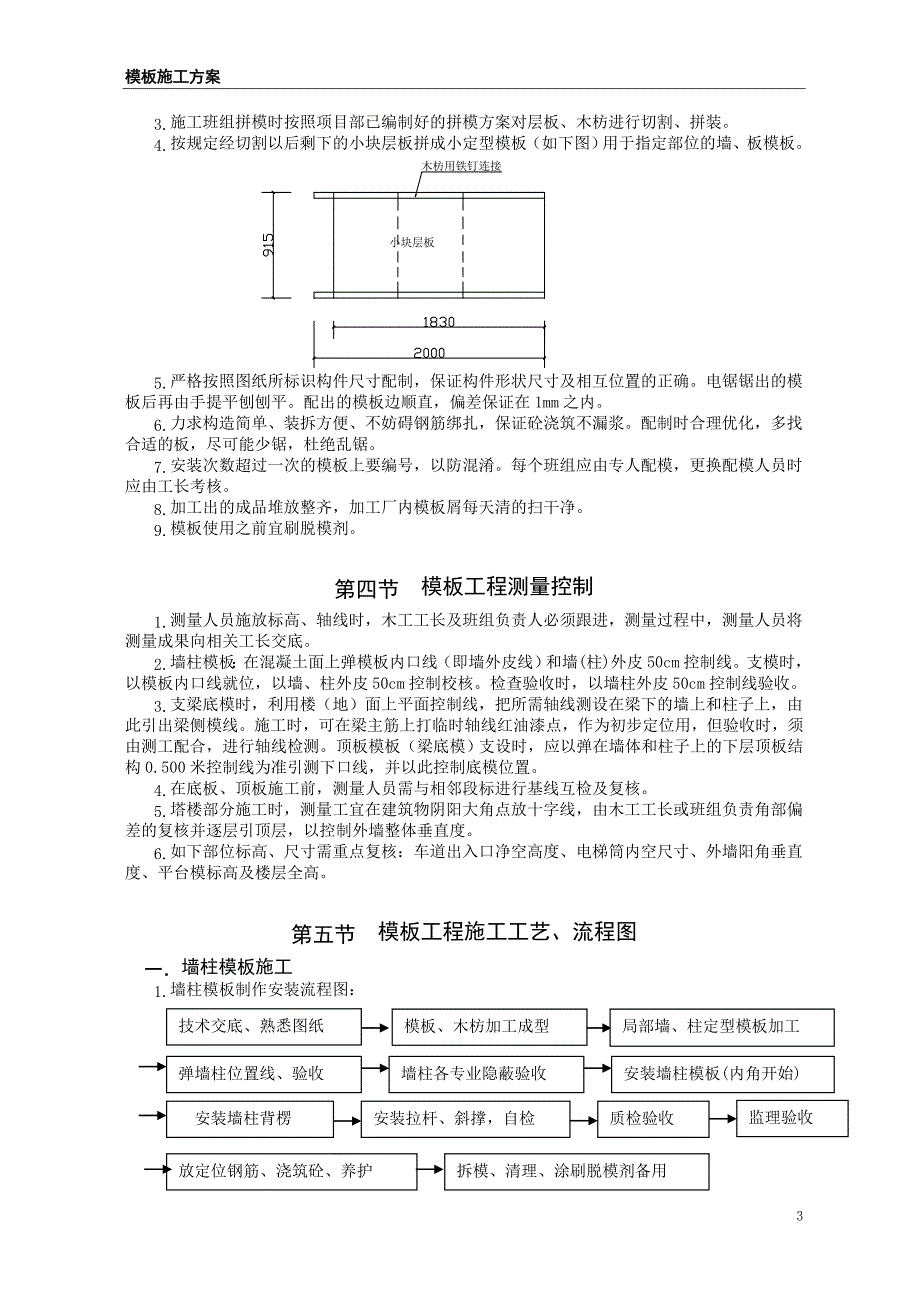 保利中汇花园一期模板施工方案_第4页