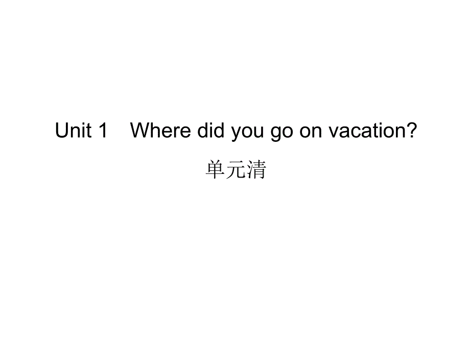 Unit1Wheredidyougoonvacation单元清 (2)_第1页