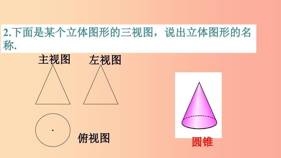 七年级数学上册 第四章 图形的初步认识 4.2.2 由视图到立体图形课件 （新版）华东师大版.ppt_第3页