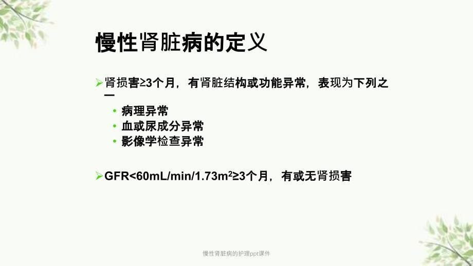 慢性肾脏病的护理ppt课件课件_第5页