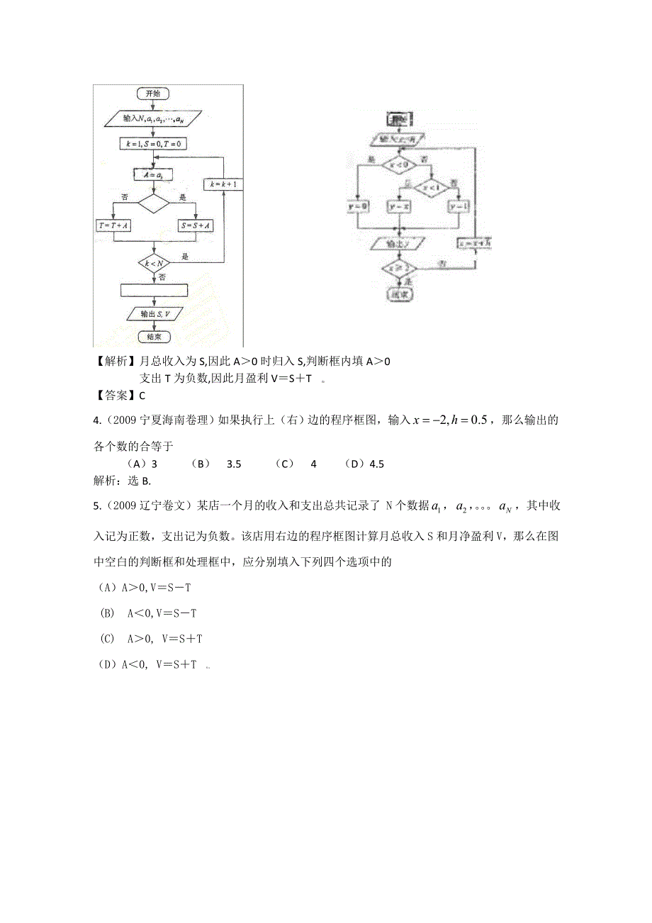 2009年高考数学试题分类汇编——算法初步.doc_第2页