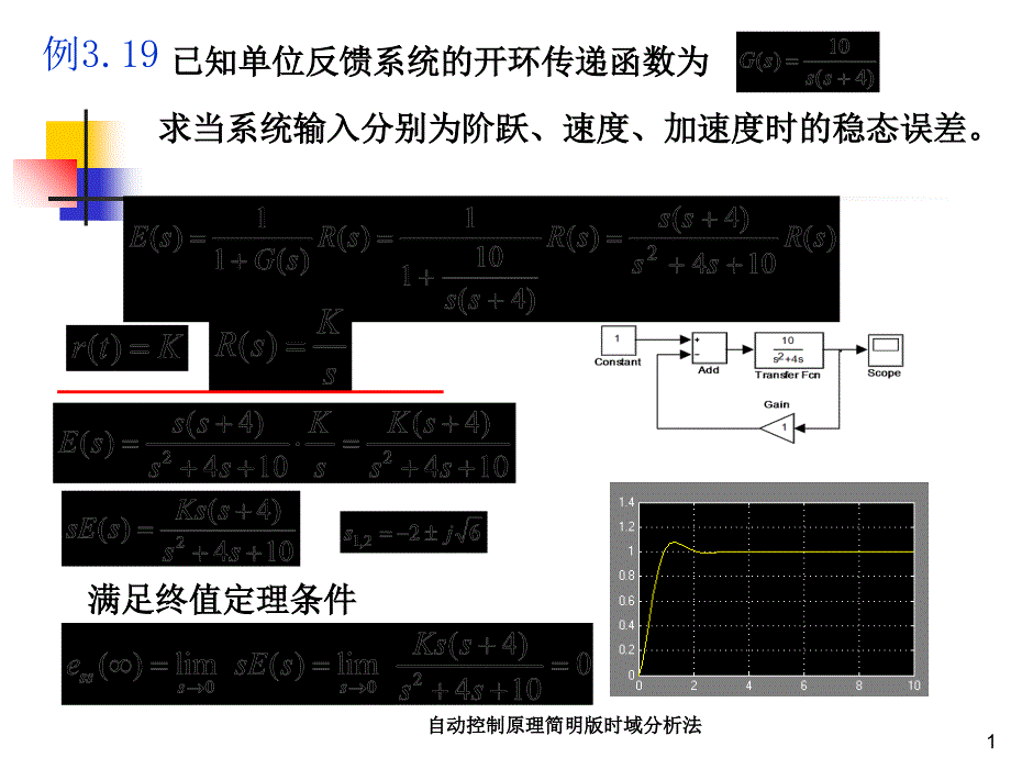 自动控制原理简明版时域分析法课件_第1页