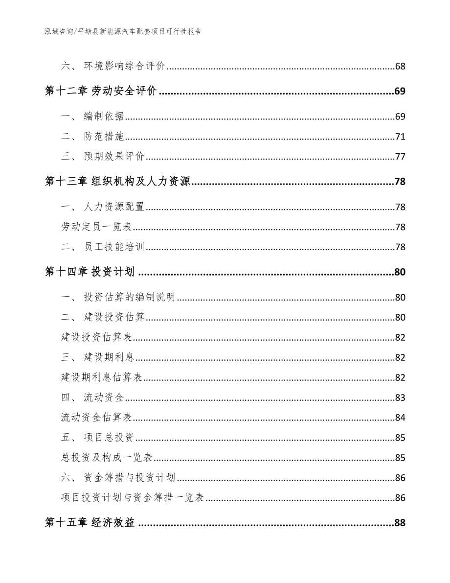 平塘县新能源汽车配套项目可行性报告模板_第5页