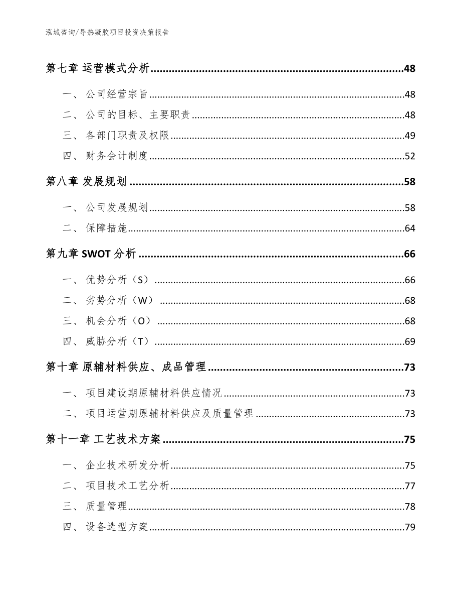 导热凝胶项目投资决策报告_范文模板_第3页