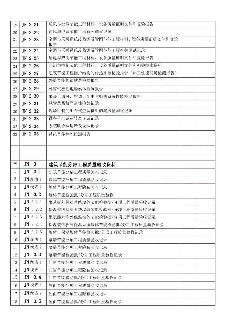 建筑节能工程施工质量验收资料表格全套_第2页