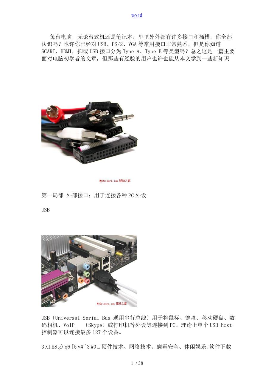 电脑接口大全现用图解_第1页