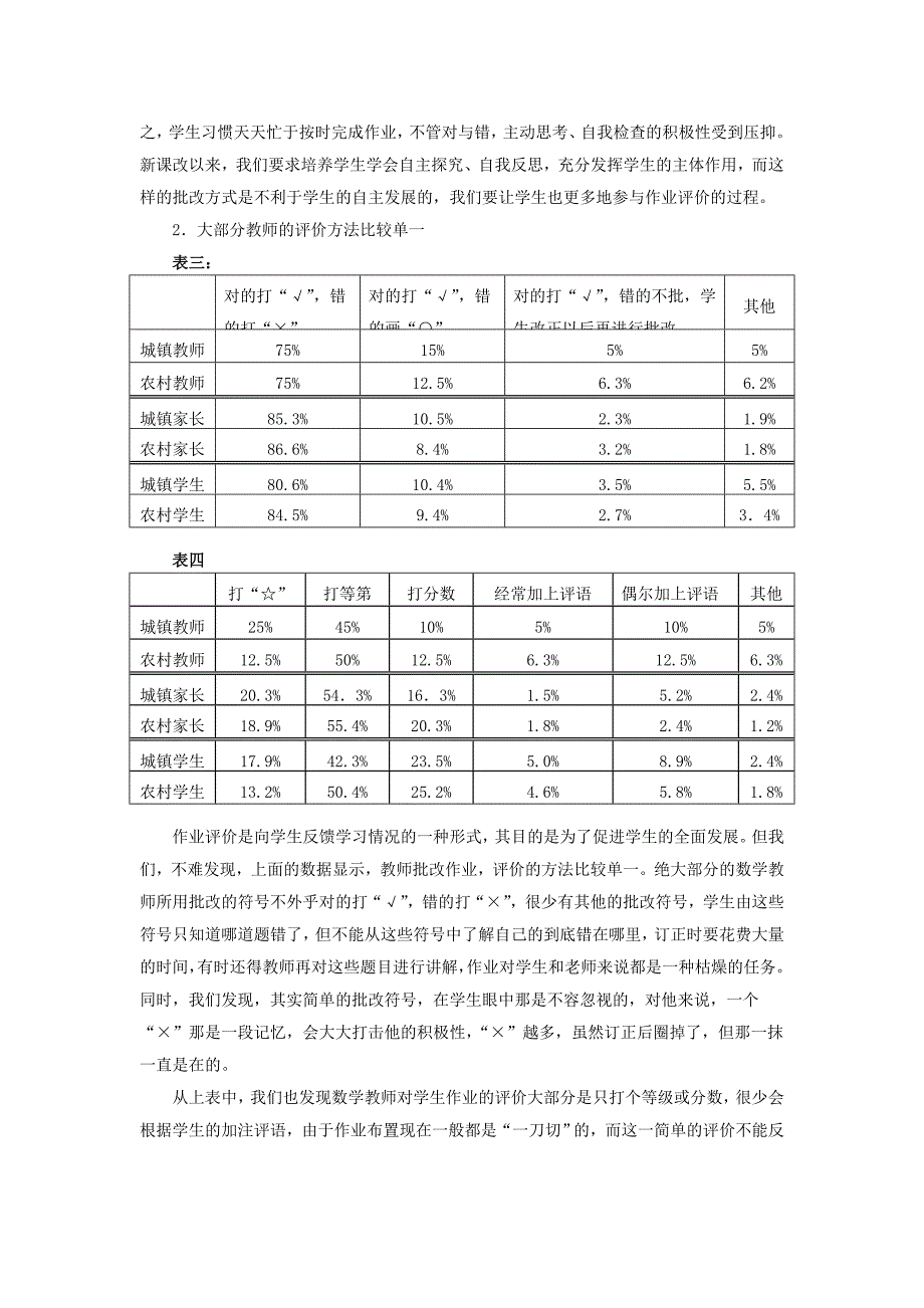 小学数学作业批改现状调查与对策思考_第3页