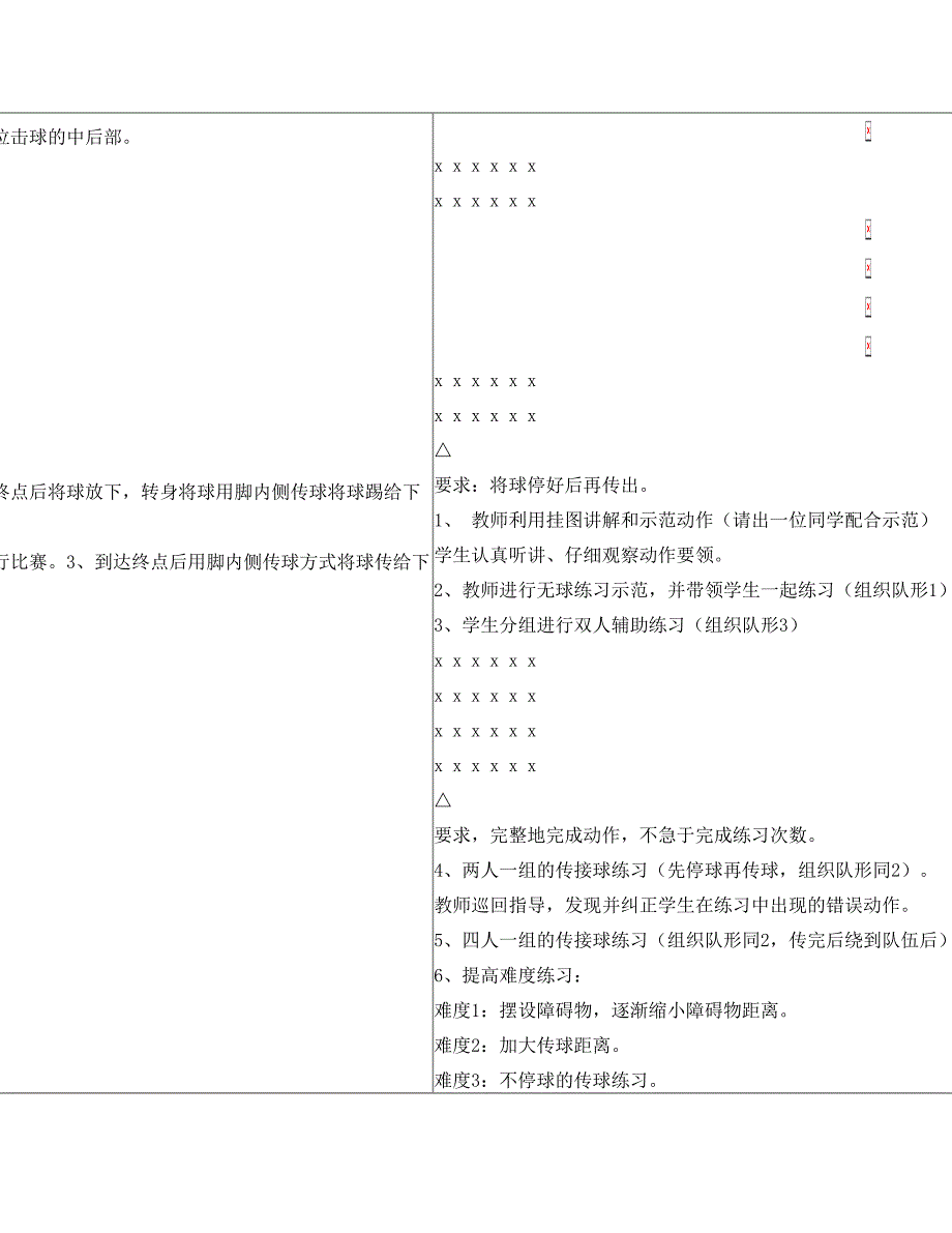 最新足球教案脚内侧踢球名师优秀教案_第4页