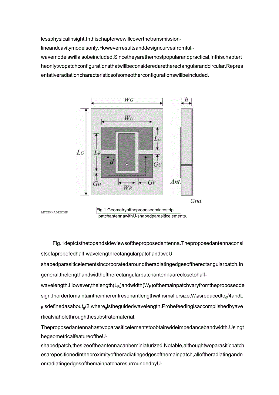 U型寄生贴片微带天线,原文的_第3页