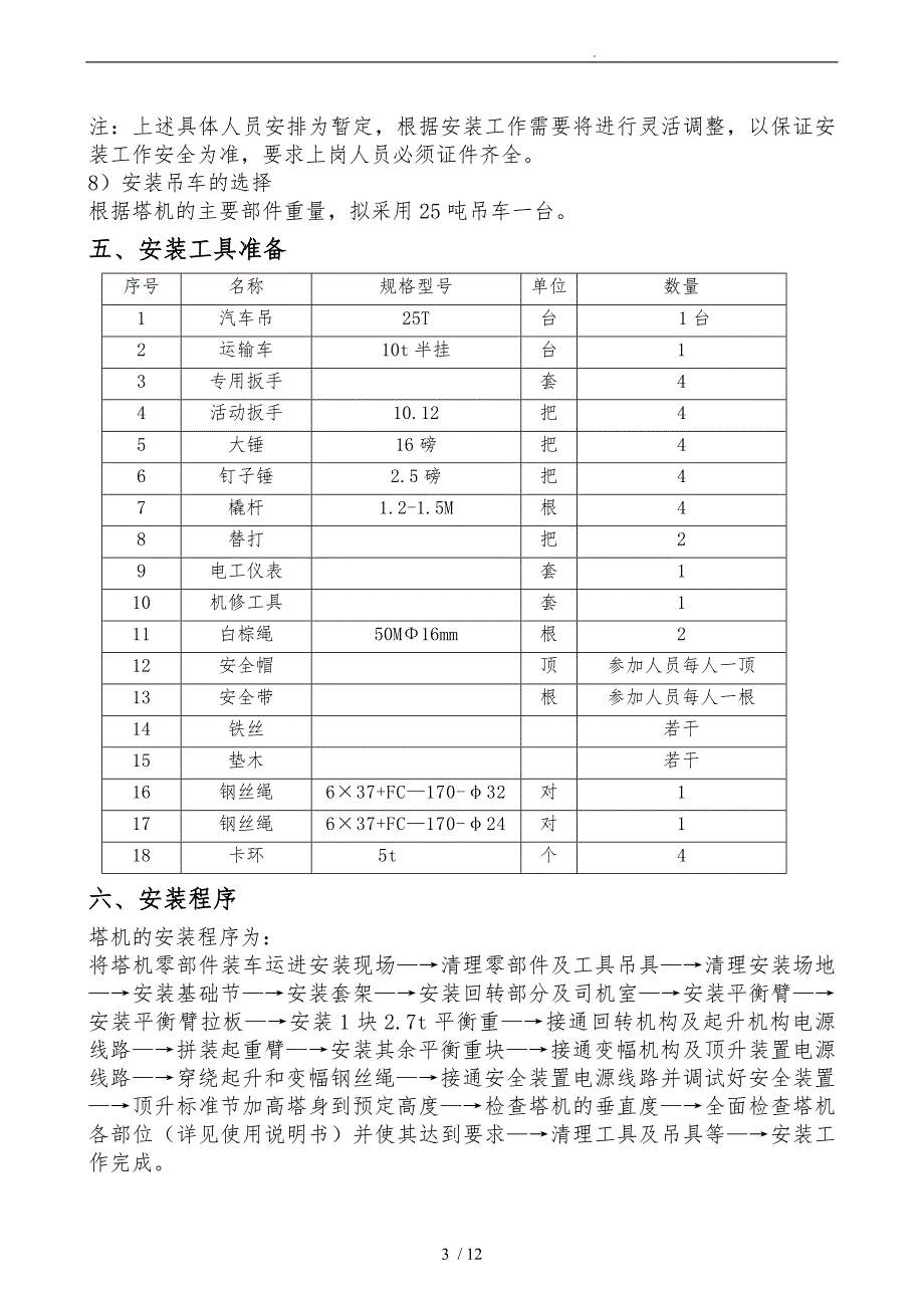 中联5510塔吊安装方案_第4页