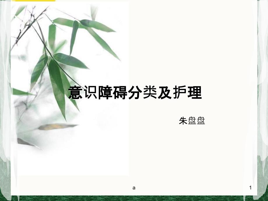 意识障碍分类及护理_第1页