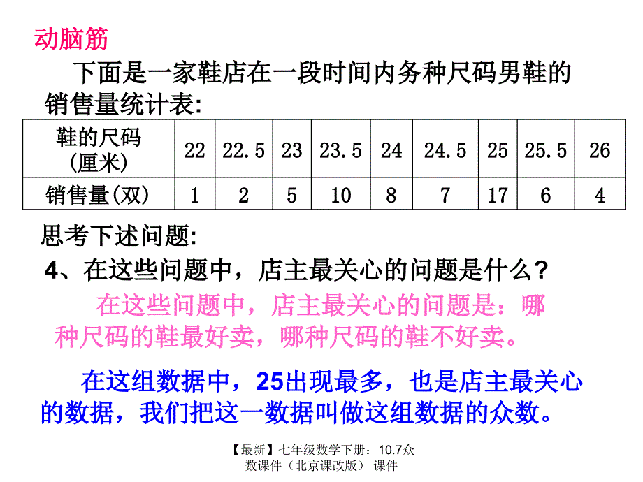 最新七年级数学下册10.7众数课件课件_第3页