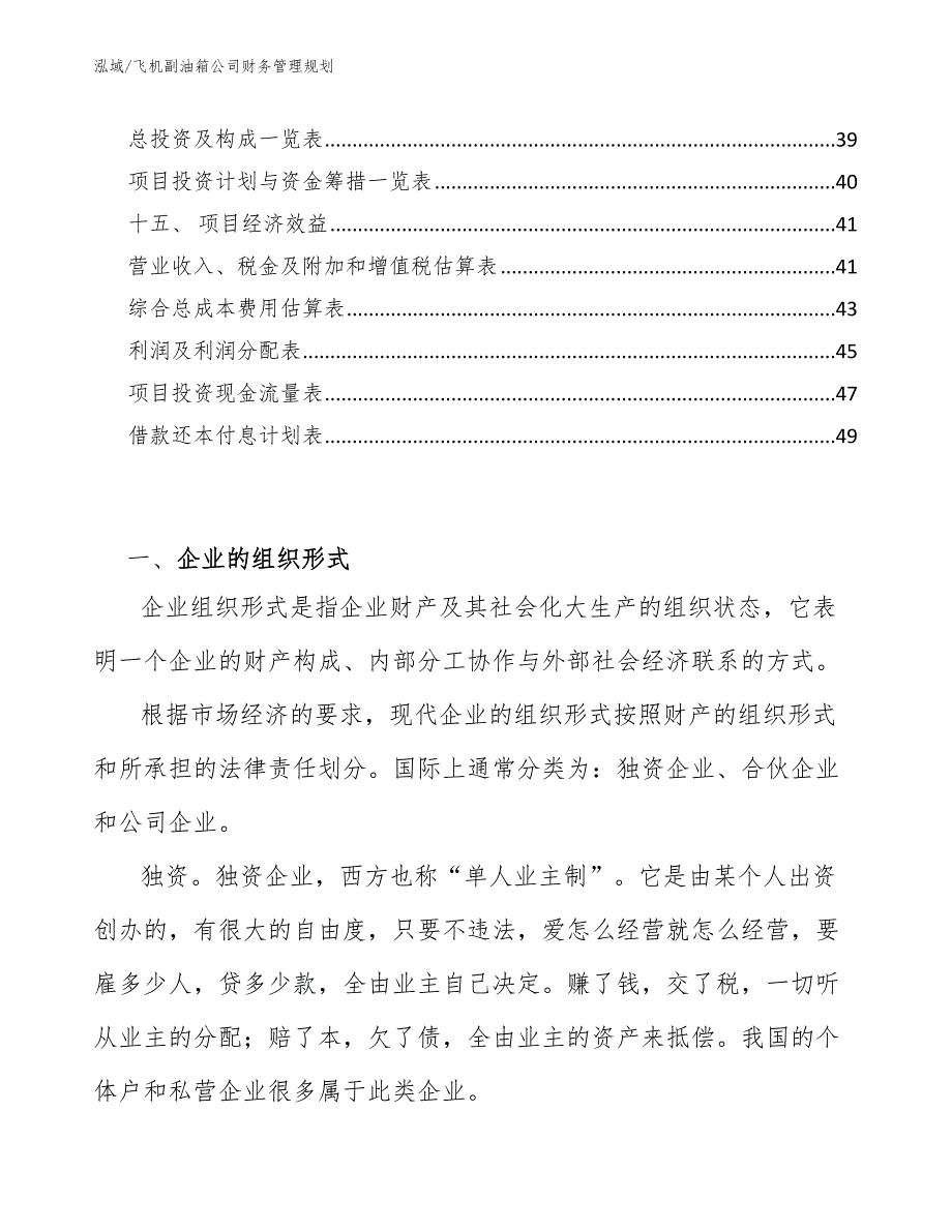 飞机副油箱公司财务管理规划_第2页