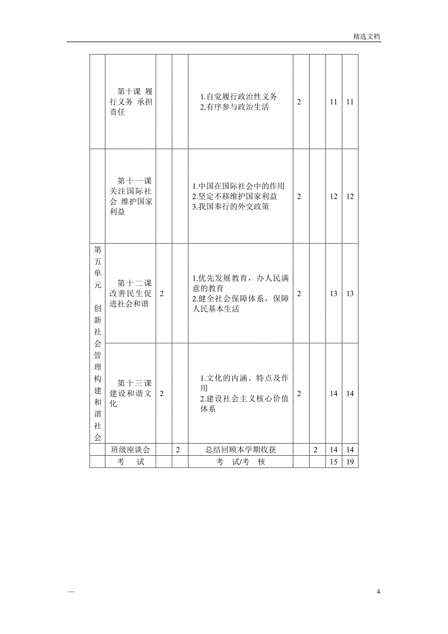 经济政治与社会教学计划doc_第4页