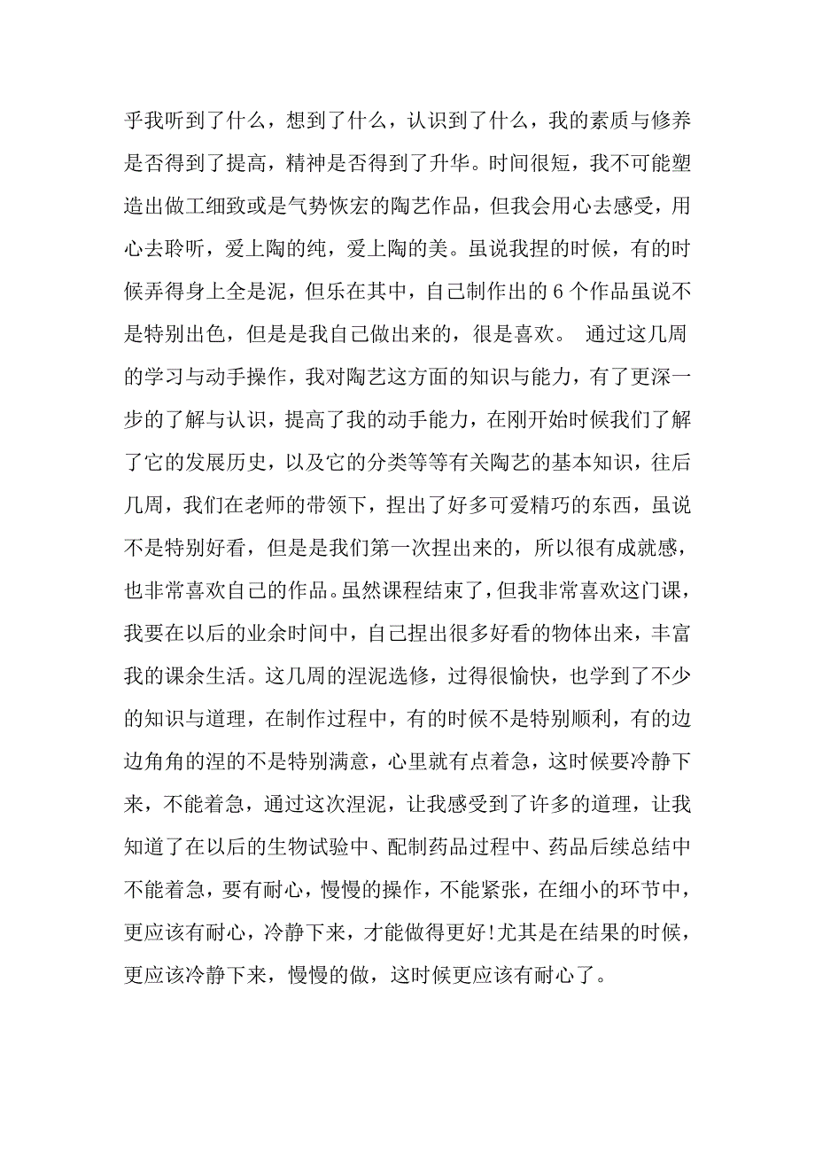 关于陶艺课程心得_第2页