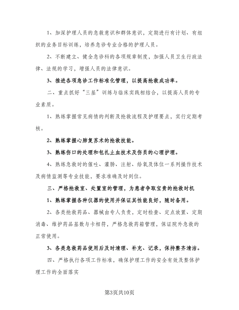 2023年护士工作计划参考范文（4篇）_第3页