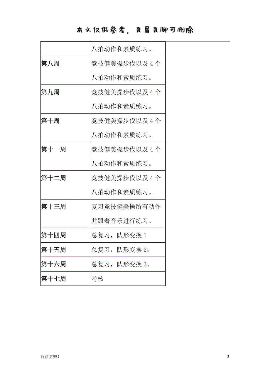 健美操教学计划[优质参考]_第3页