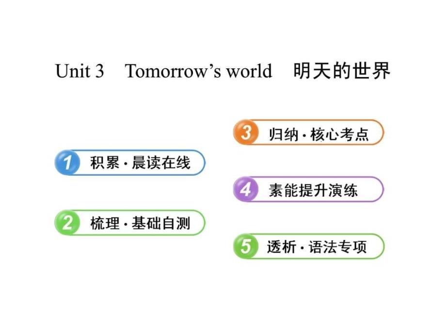 m4u3 tomorrow39;s world revision高三英语英语高中教育教育专区_第1页