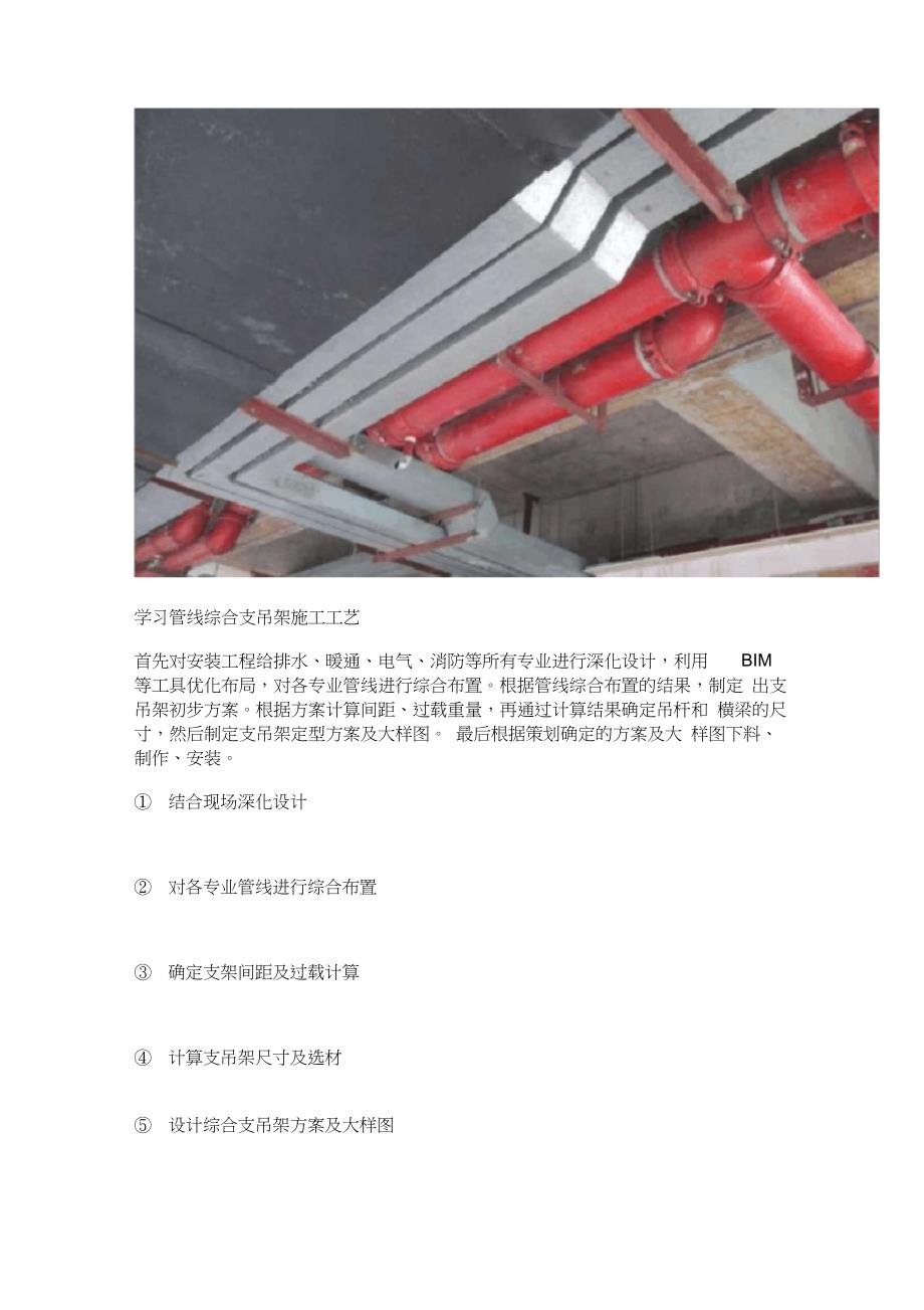 管线综合支吊架施工工艺流程_第2页