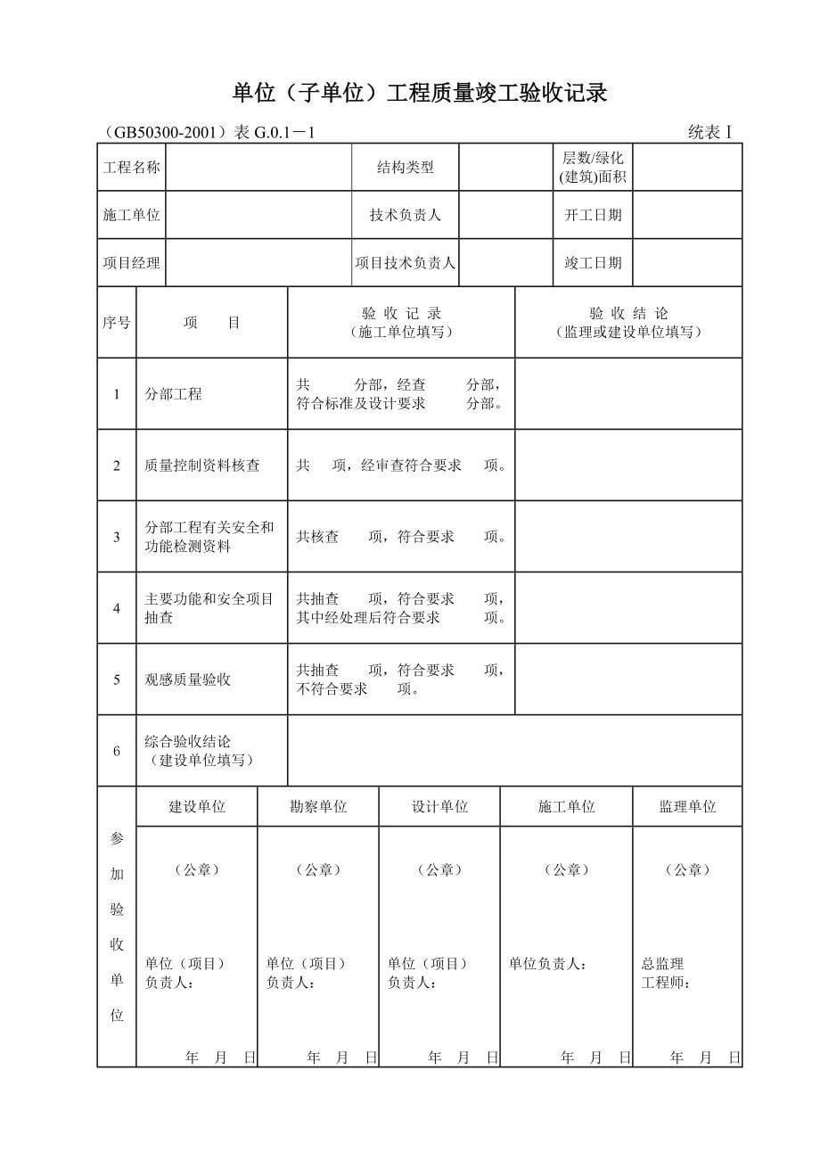 大理石和花岗石面层检验批质量验收记录表_第5页