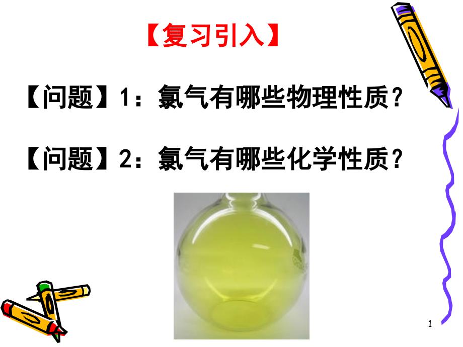 新制氯水成分的探究zwq_第1页