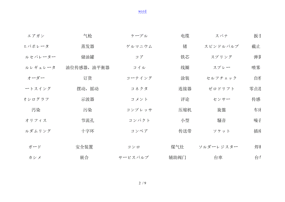 空调日语专业术语_第2页