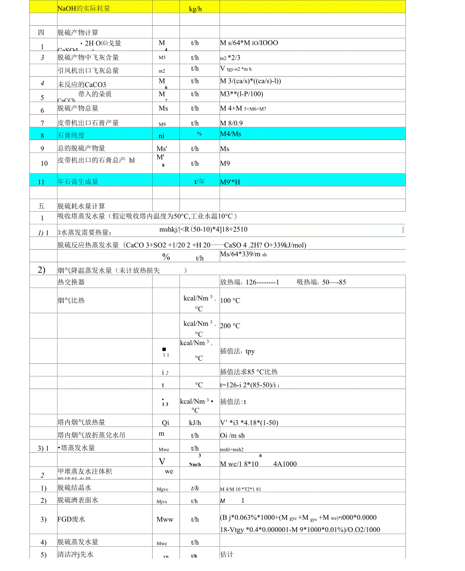 脱硫和烟气量计算书_第3页