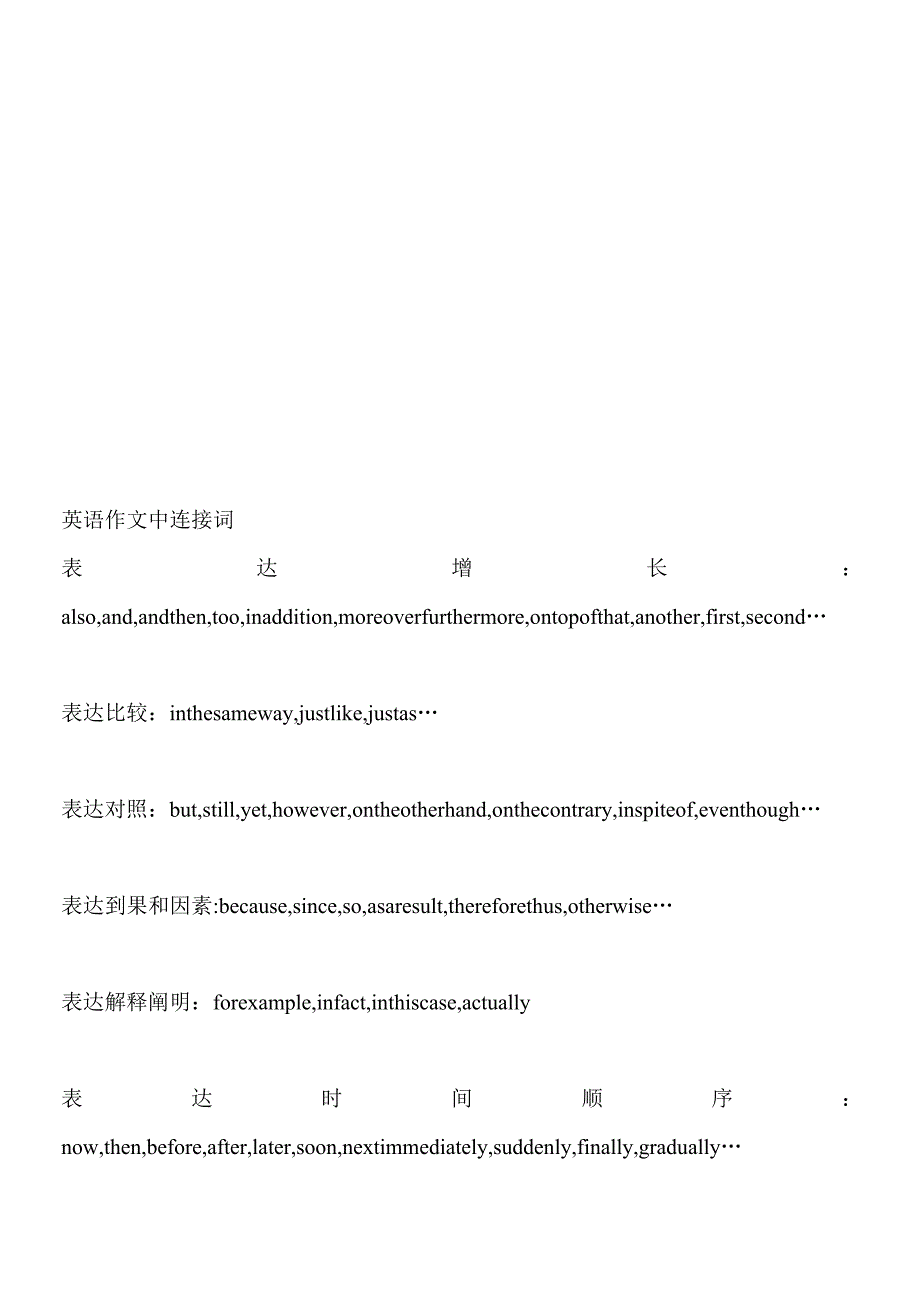 英语作文中常用连接词_第3页