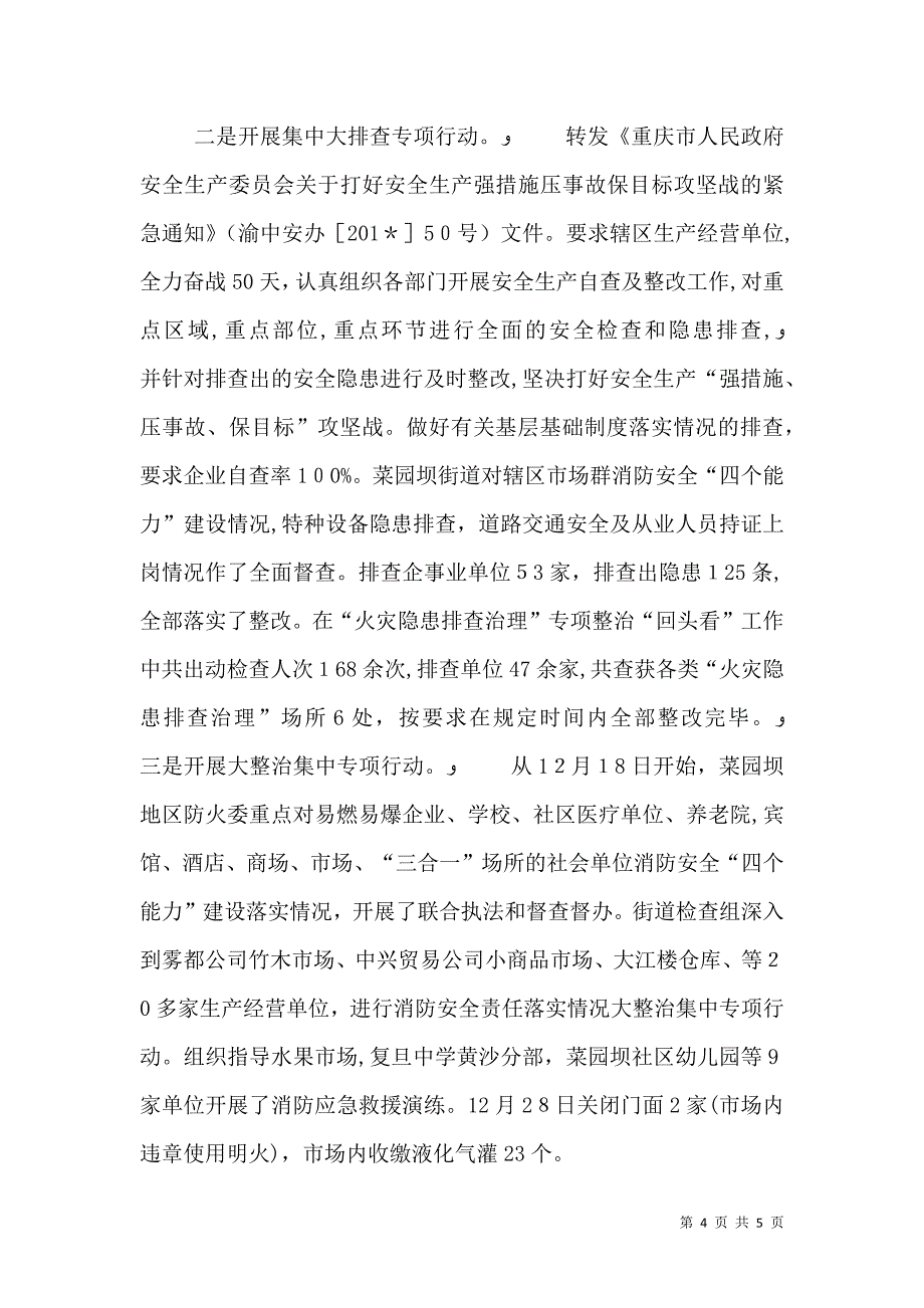 开展安全生产大宣教大排查大整治大执法专项行动工作小结_第4页