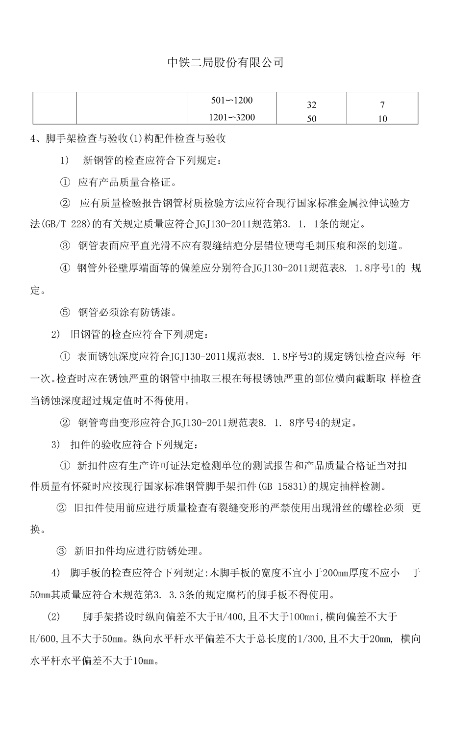 青荣城际铁路站房和相关工程双排落地式脚手架工程专项施工方案.docx_第2页