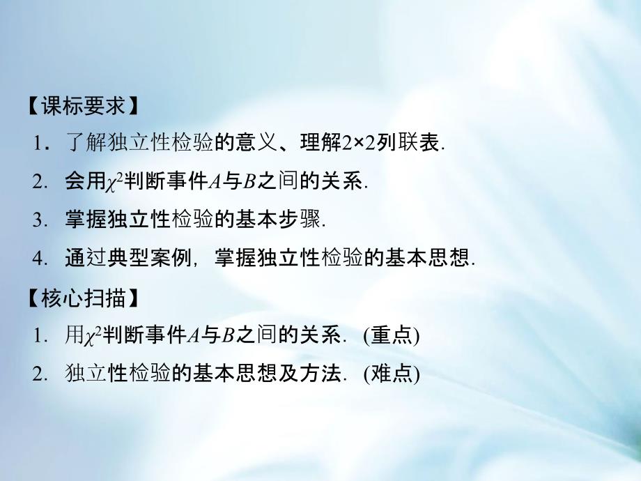 精品高中数学苏教版选修12第1章1.1 独立性检验 课件苏教版选修12_第4页