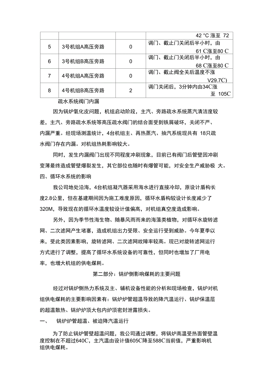 机组供电煤耗偏高原因分析改计划_第3页