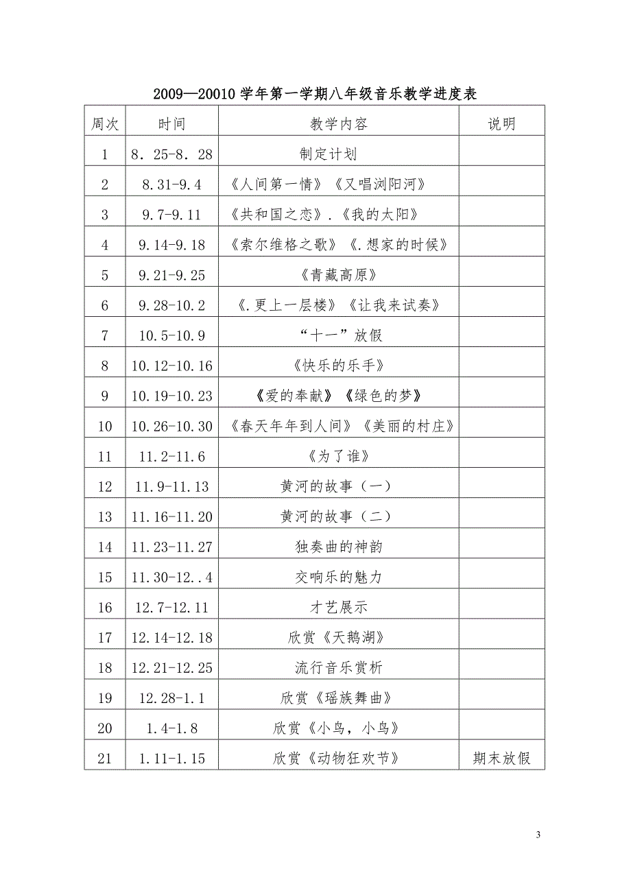 10-11学第一学期(八级音乐上册)教案.doc_第3页