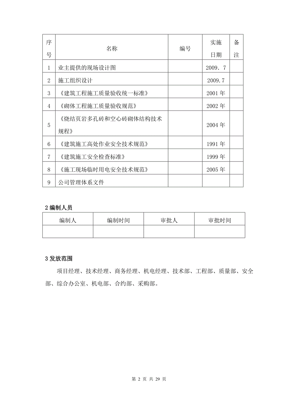 页岩空心砖砌体施工方案secret.doc_第2页