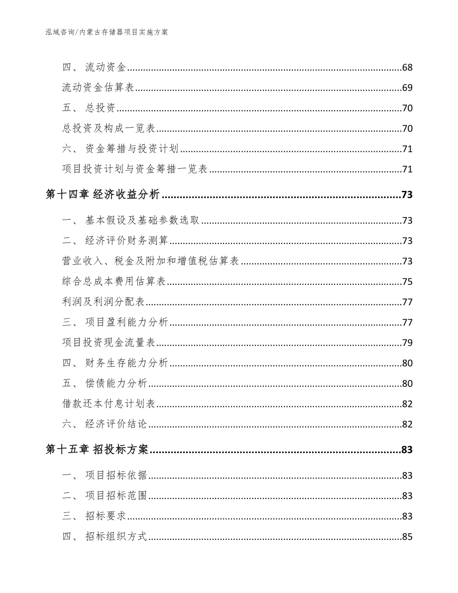 内蒙古存储器项目实施方案（参考范文）_第5页