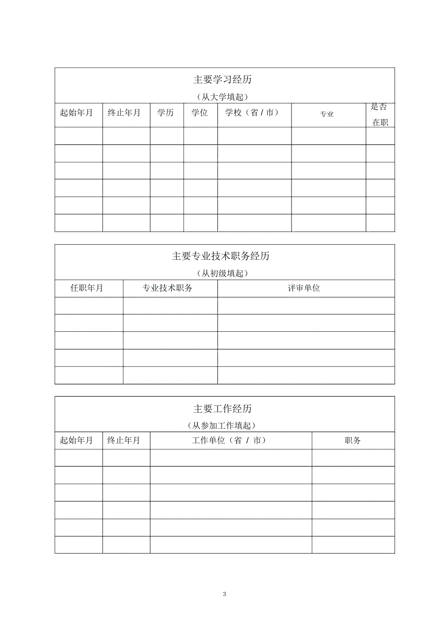 天津大应聘申请表_第4页