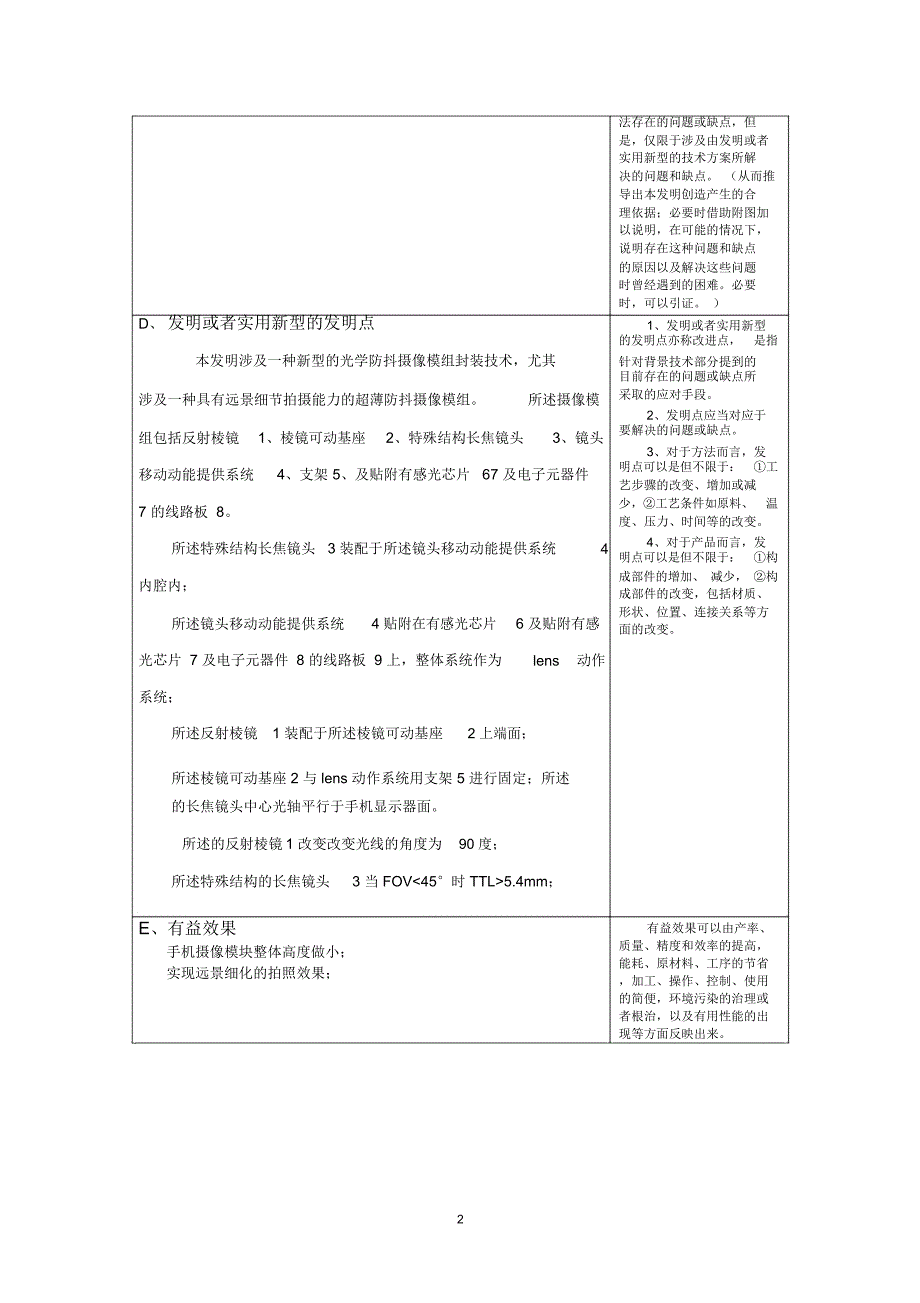 一种新型的光学防抖摄像模组封装技术_专利申请交v1.0精讲_第2页