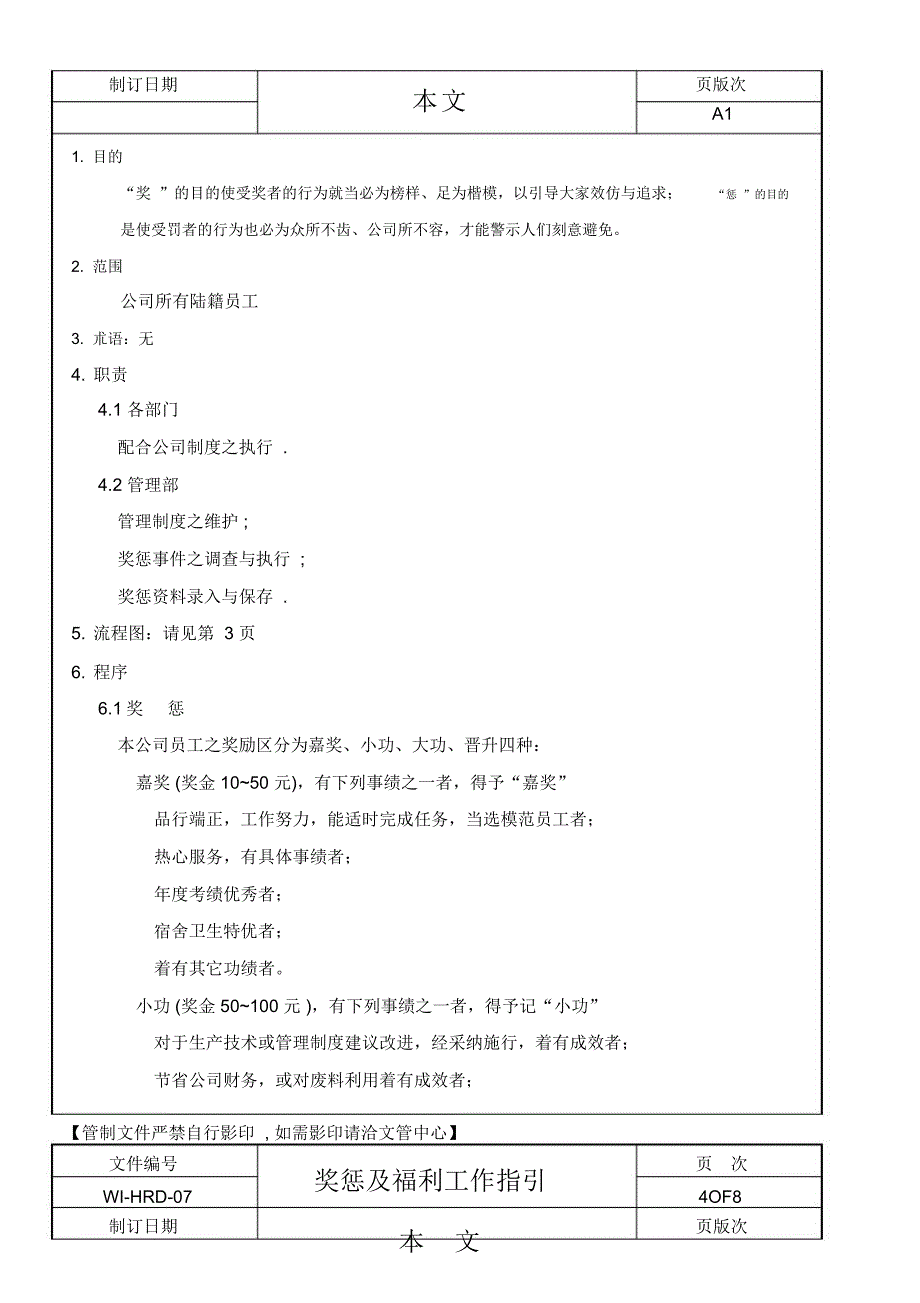 奖惩与福利工作指引_第3页