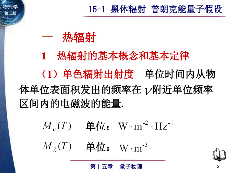 大学物理 15-1 黑体辐射 普朗克能量子假设【沐风教学】_第2页