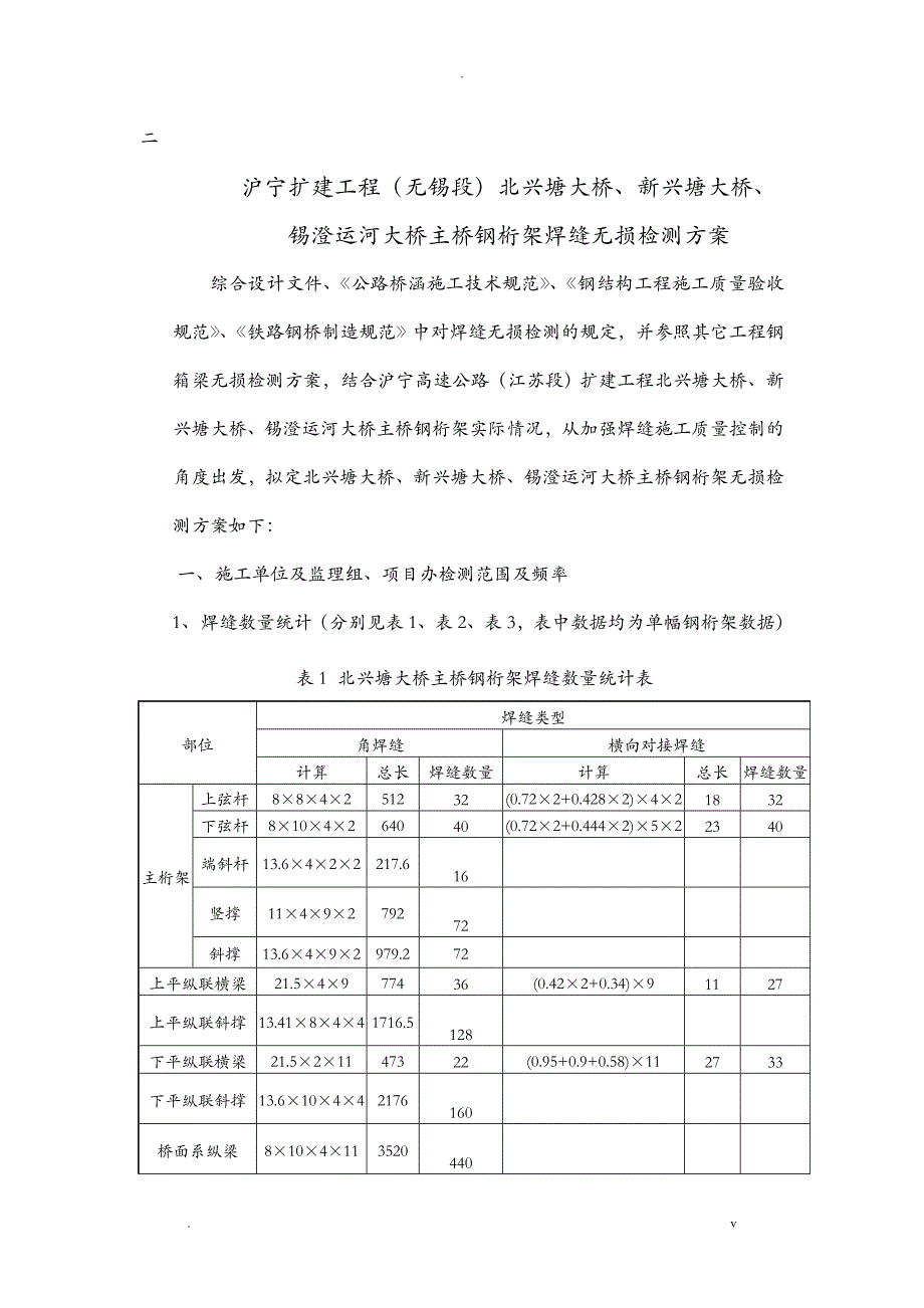 北兴塘大桥主桥钢桁架无损检测方案新_第1页