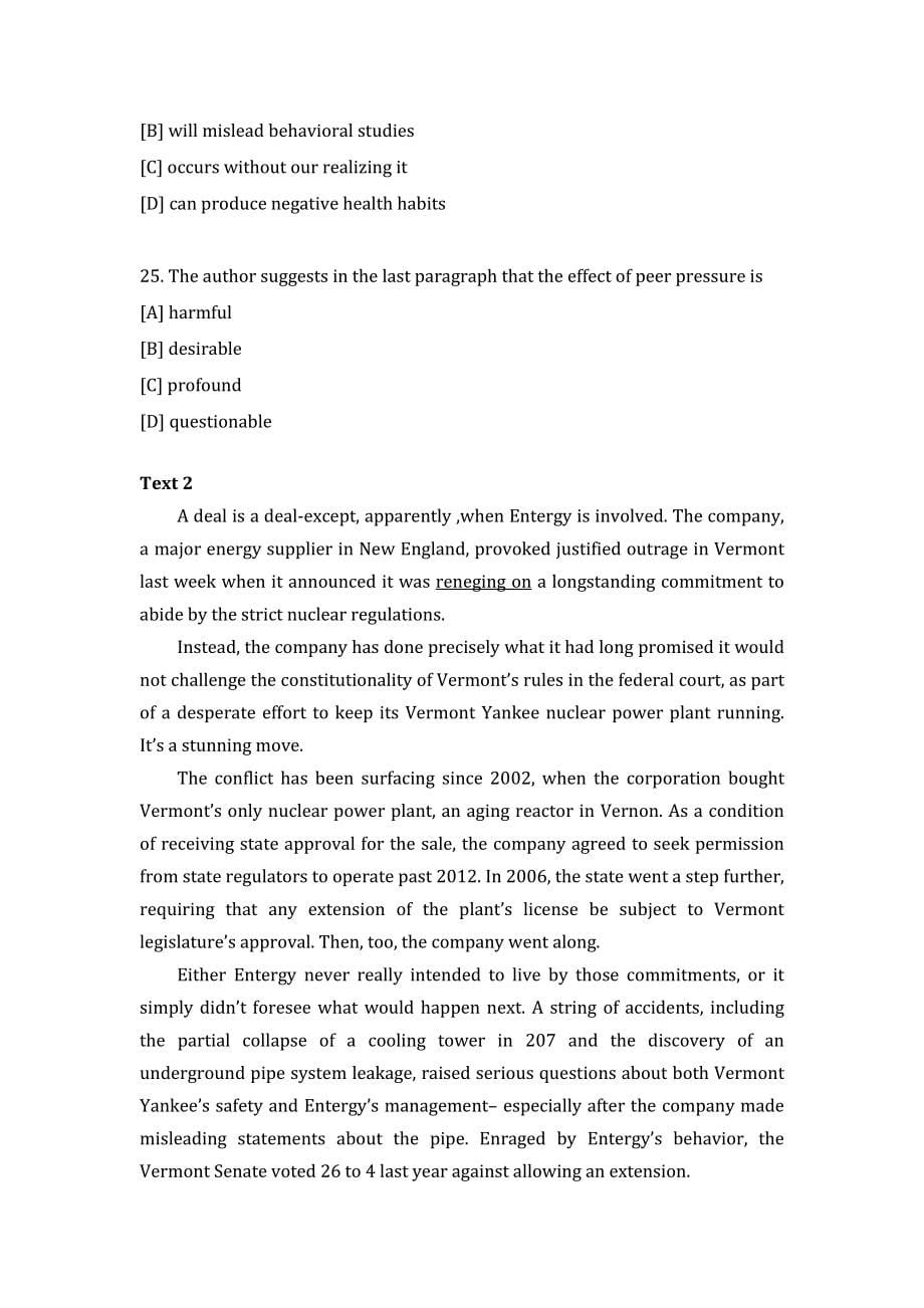20122015年考研英语一真题及答案完整解析_第5页