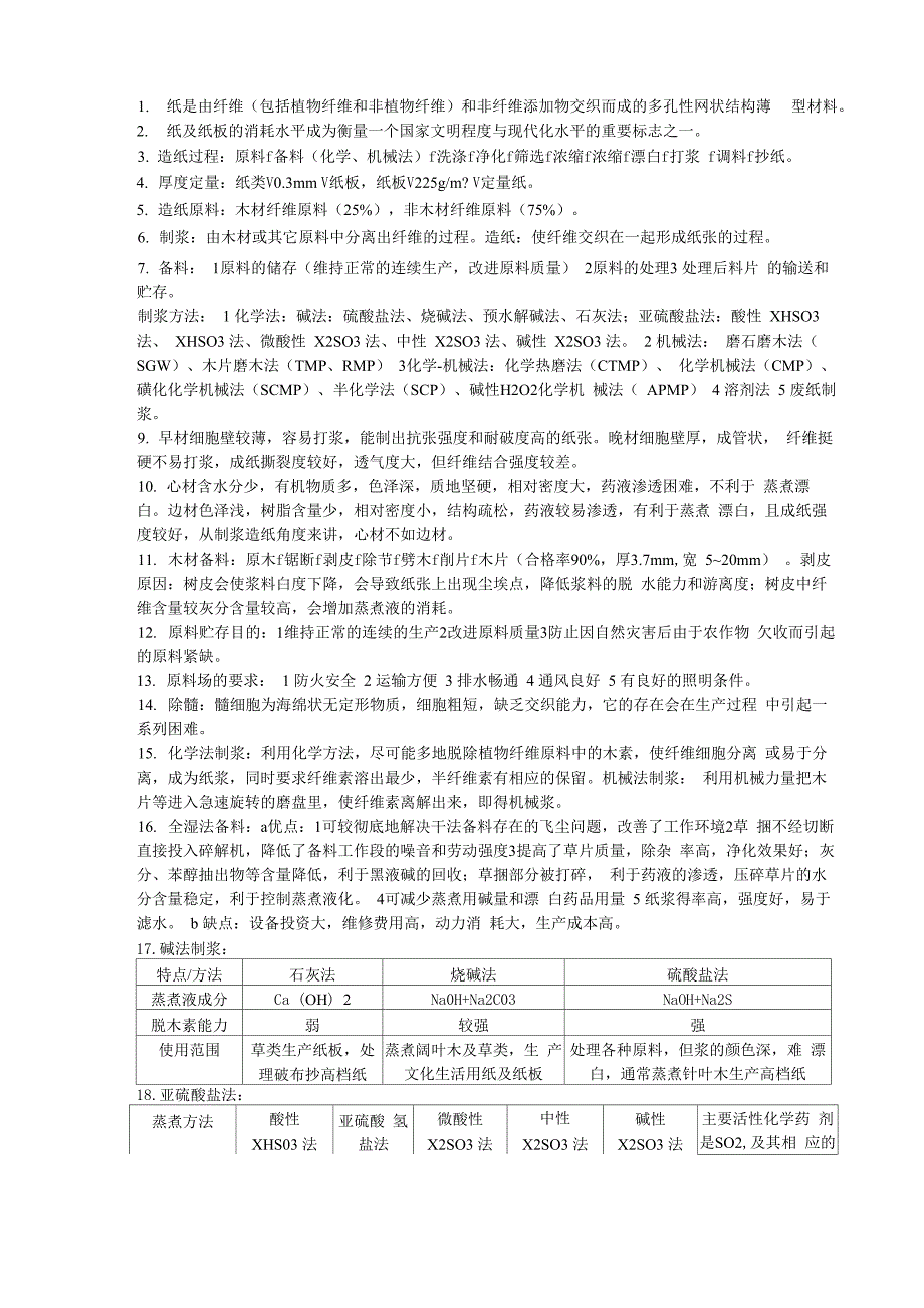 西北农林科技大学林产化工制浆造纸总结_第1页