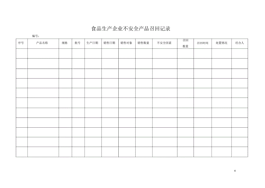 食品企业进货台帐1_第4页