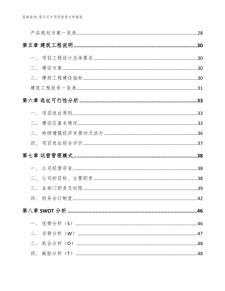 显示芯片项目投资分析报告【范文模板】_第2页