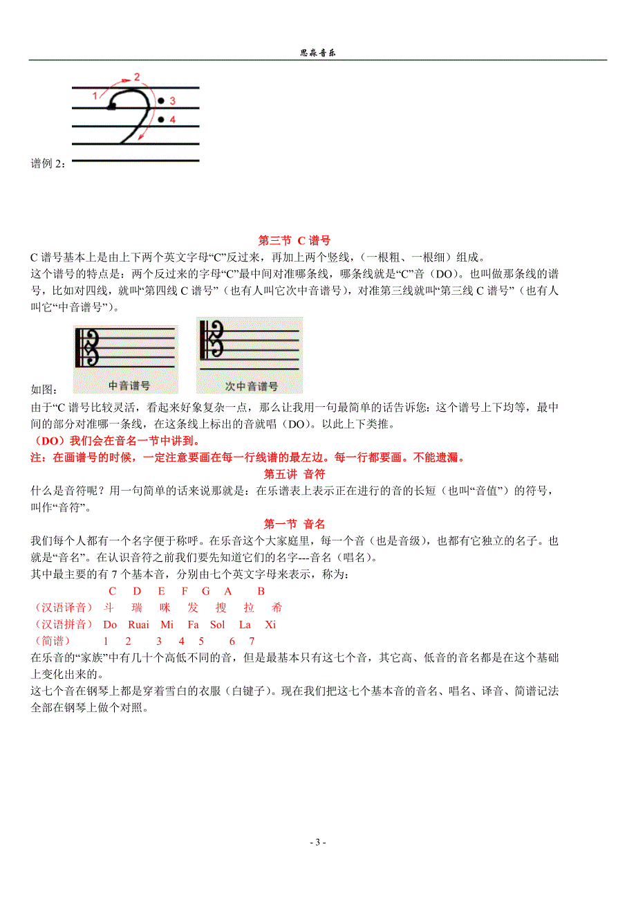 学习五线谱(初学者专用) (2)_第3页