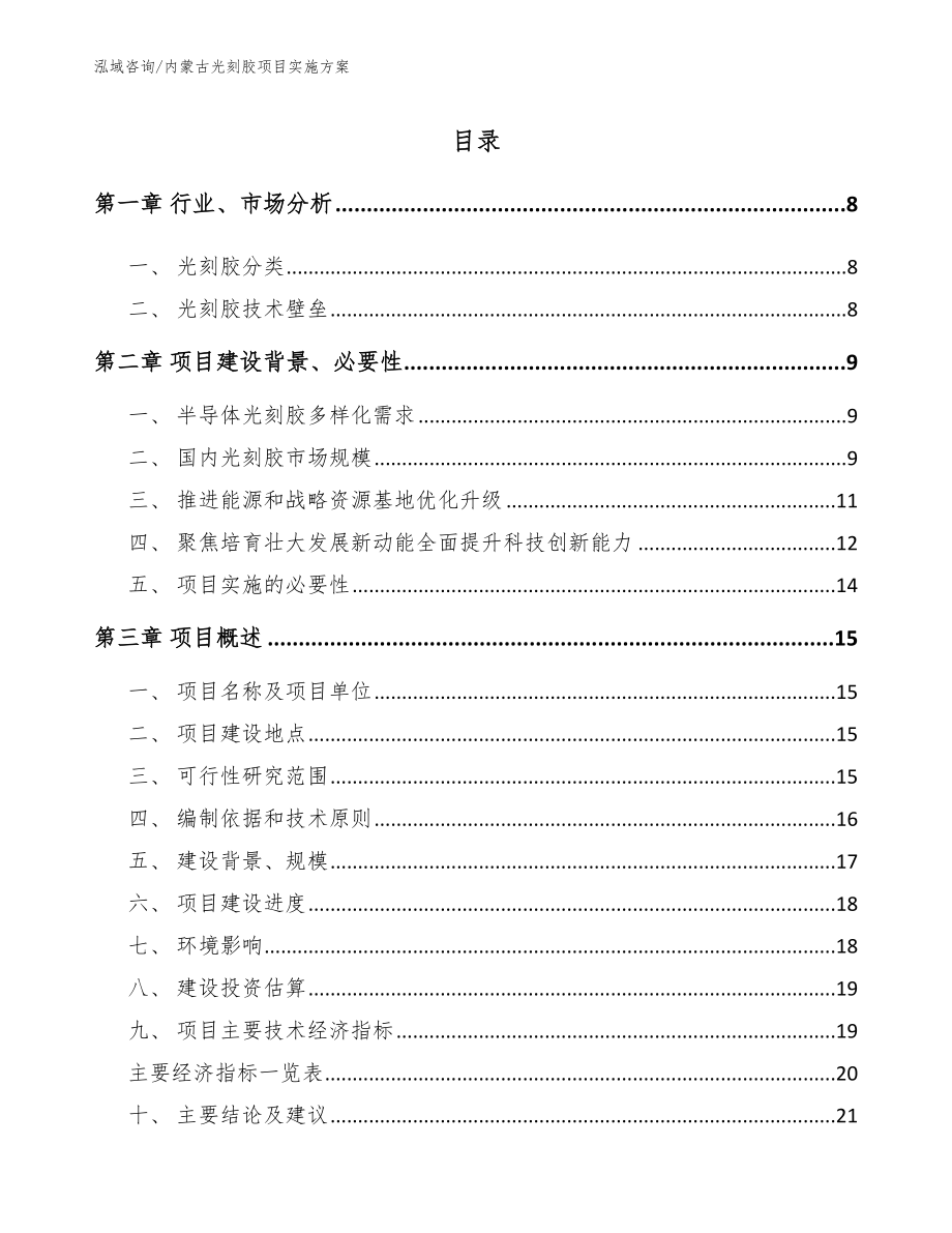 内蒙古光刻胶项目实施方案_第2页