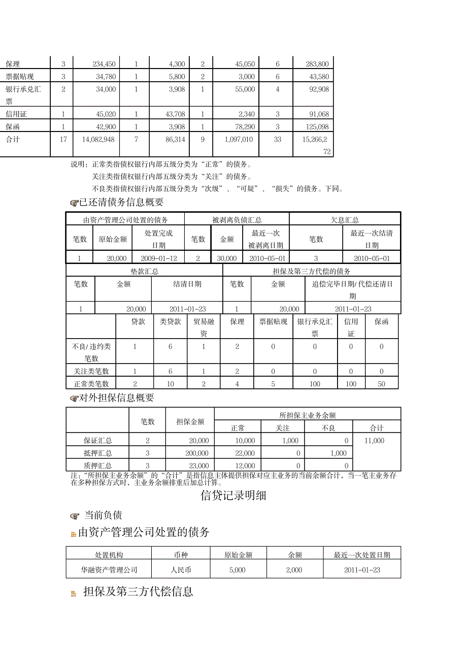 征信报告模板_第3页