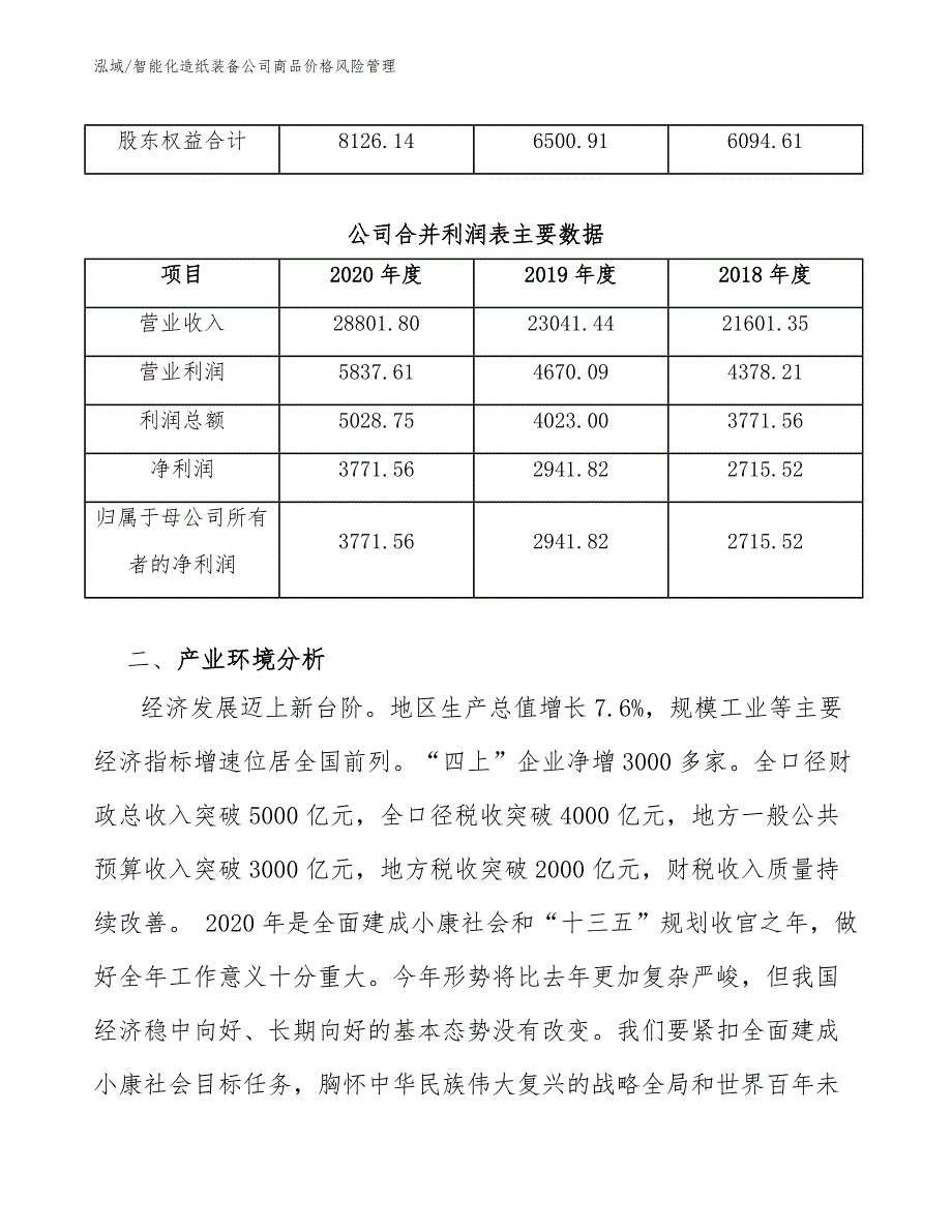 智能化造纸装备公司商品价格风险管理_第4页